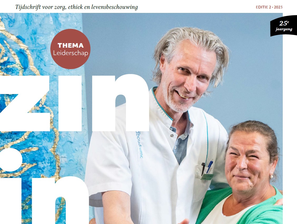 Zin in Zorg - voorpagina 2023